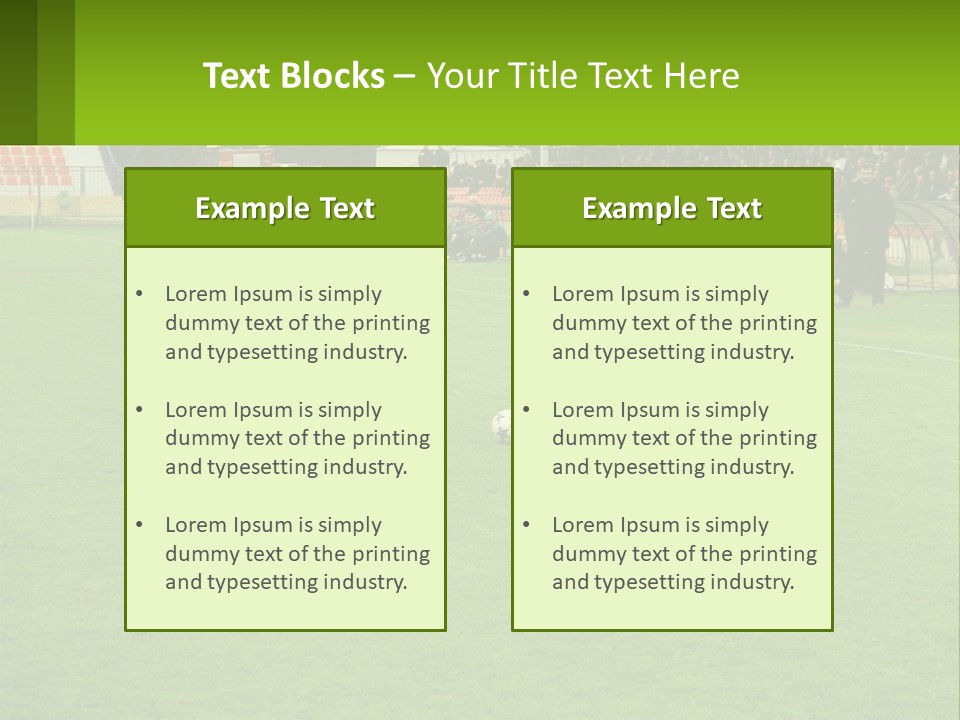 A Group Of Young Men Playing A Game Of Soccer PowerPoint Template