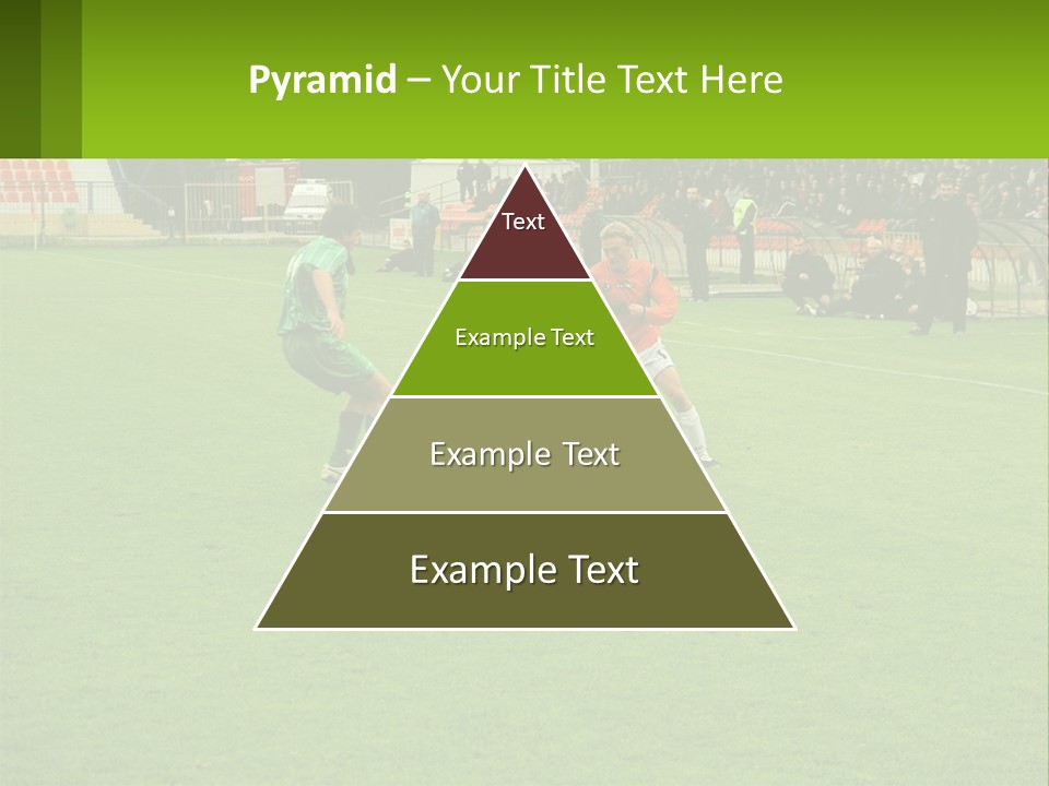 A Group Of Young Men Playing A Game Of Soccer PowerPoint Template