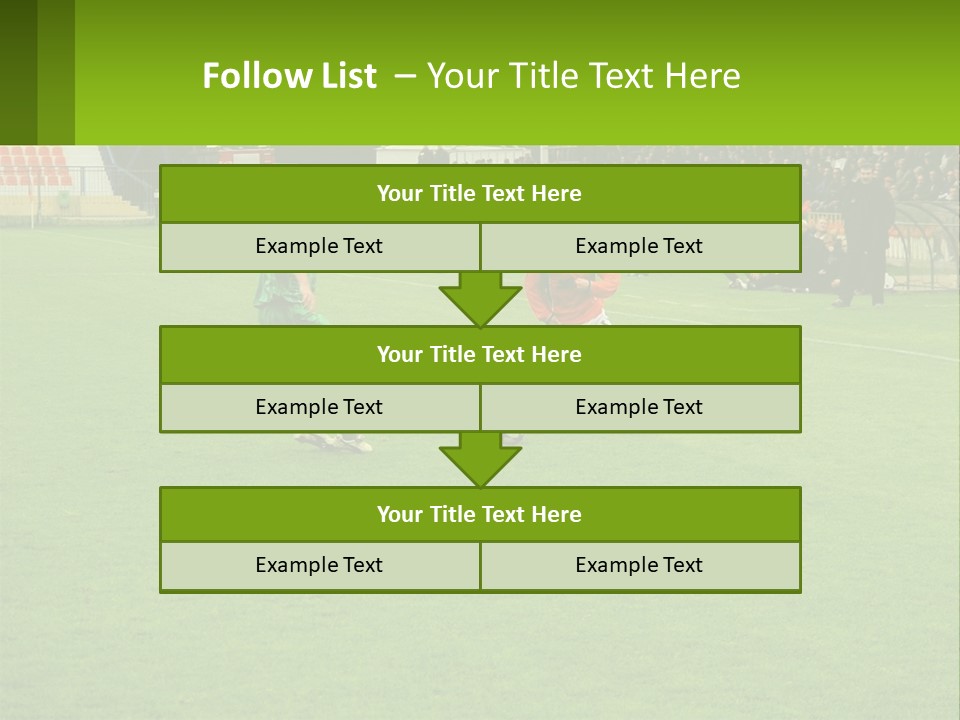 A Group Of Young Men Playing A Game Of Soccer PowerPoint Template
