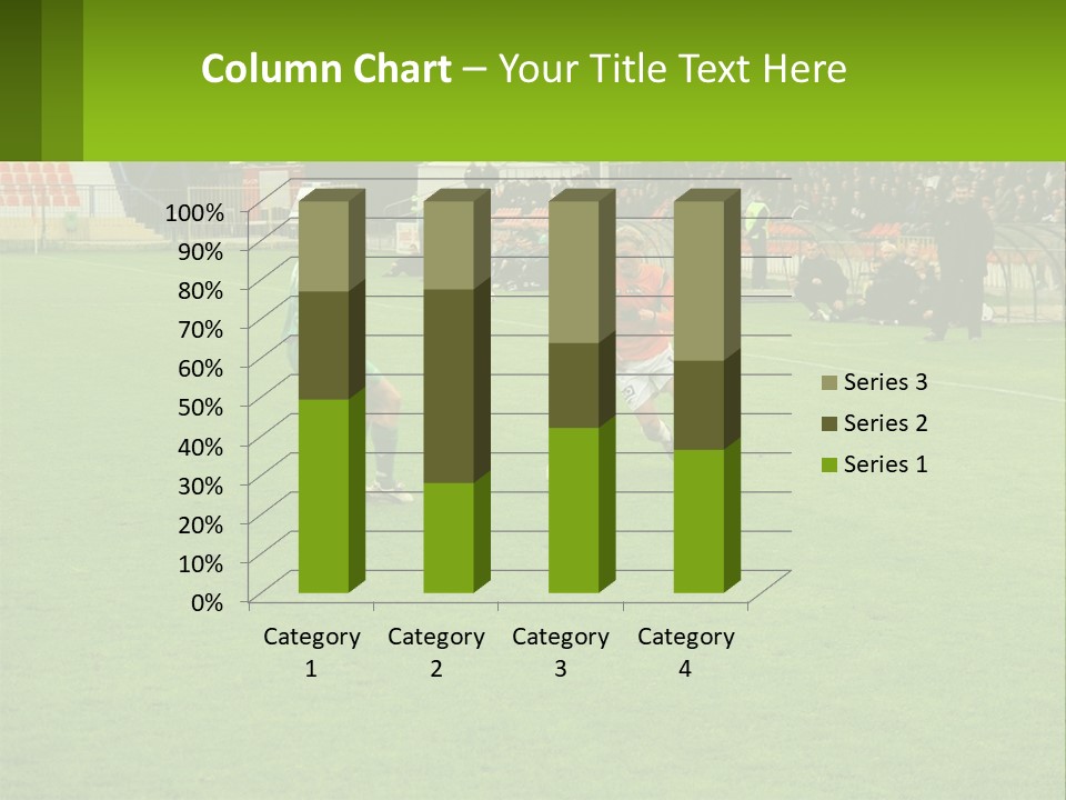 A Group Of Young Men Playing A Game Of Soccer PowerPoint Template