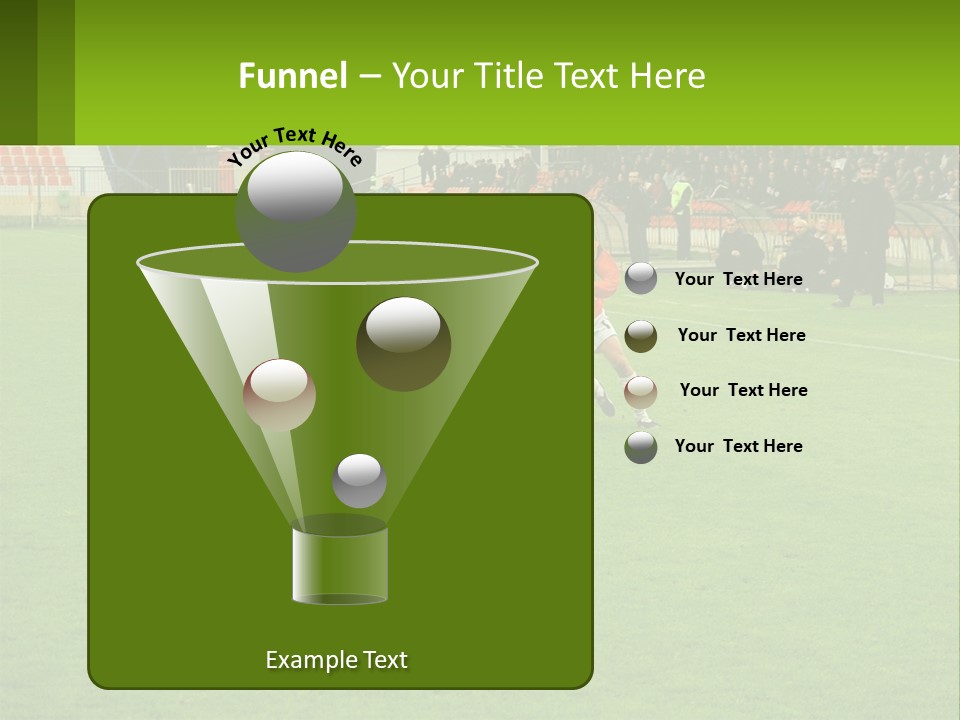 A Group Of Young Men Playing A Game Of Soccer PowerPoint Template