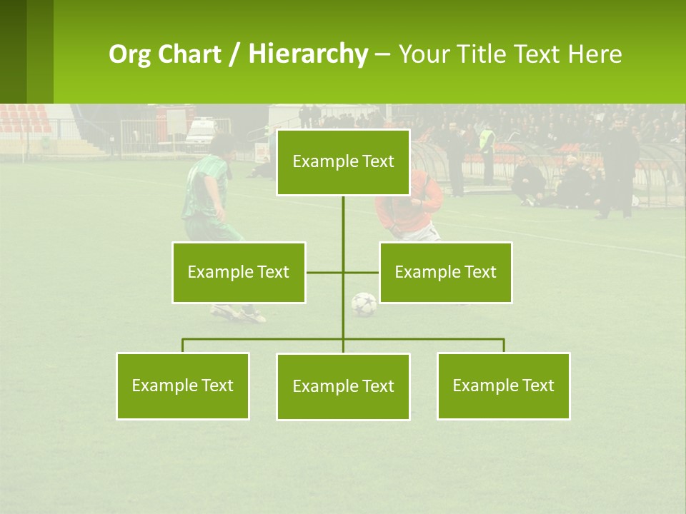A Group Of Young Men Playing A Game Of Soccer PowerPoint Template