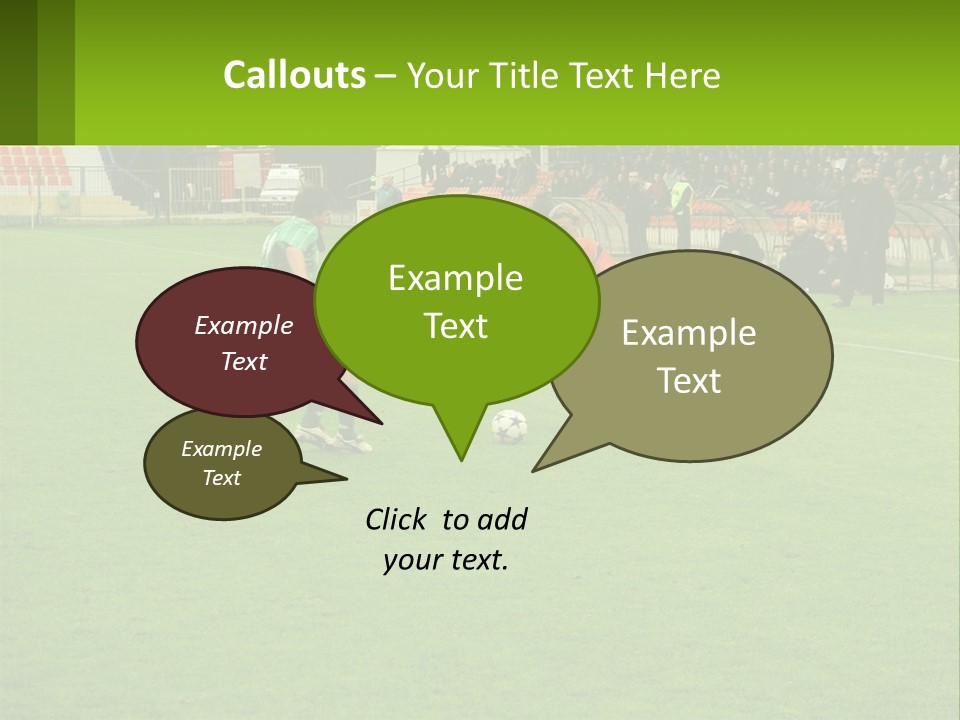 A Group Of Young Men Playing A Game Of Soccer PowerPoint Template