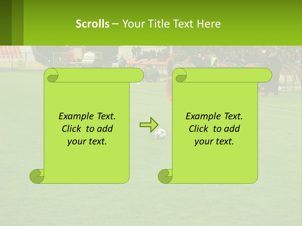A Group Of Young Men Playing A Game Of Soccer PowerPoint Template