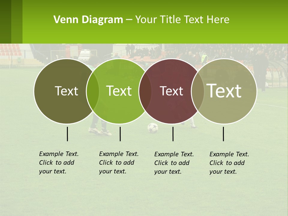 A Group Of Young Men Playing A Game Of Soccer PowerPoint Template