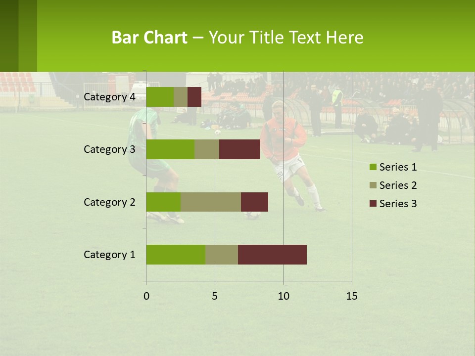 A Group Of Young Men Playing A Game Of Soccer PowerPoint Template