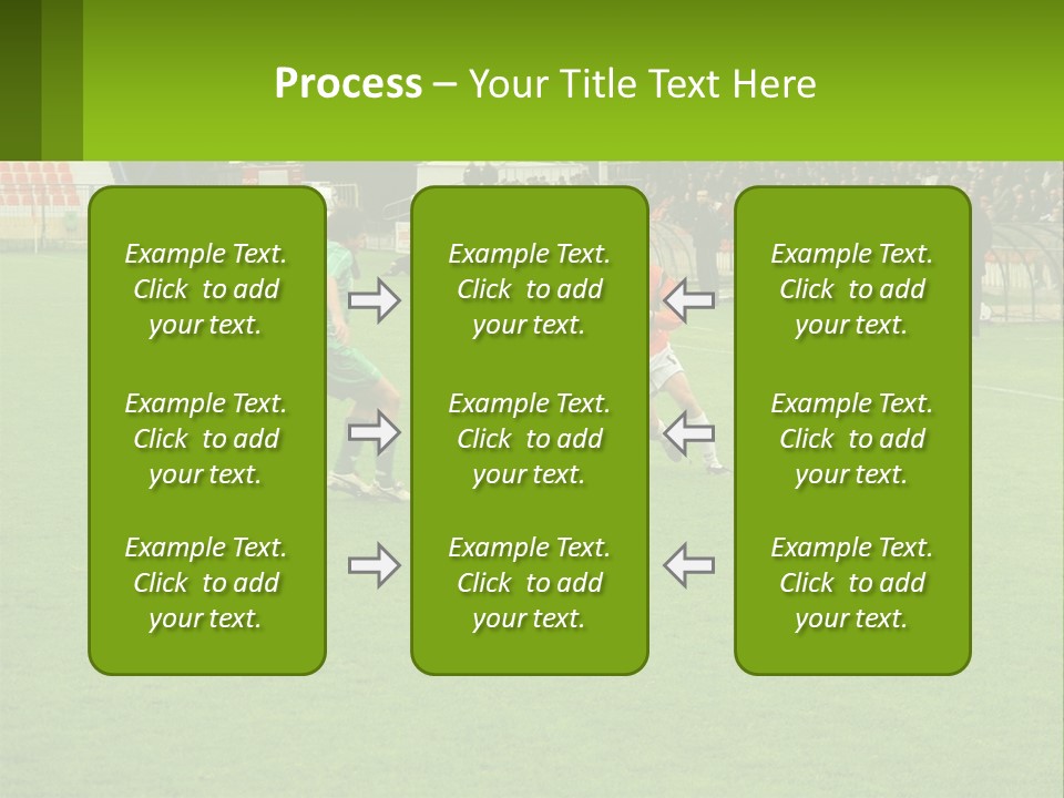 A Group Of Young Men Playing A Game Of Soccer PowerPoint Template