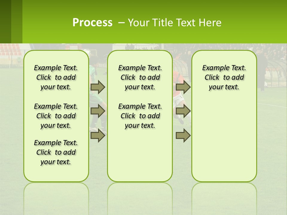 A Group Of Young Men Playing A Game Of Soccer PowerPoint Template