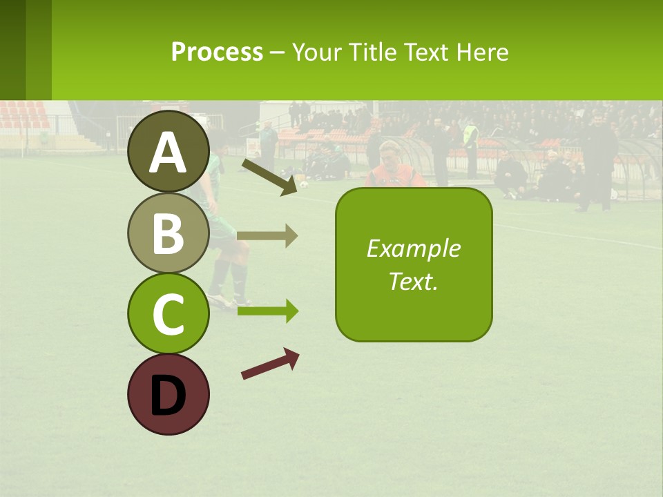 A Group Of Young Men Playing A Game Of Soccer PowerPoint Template