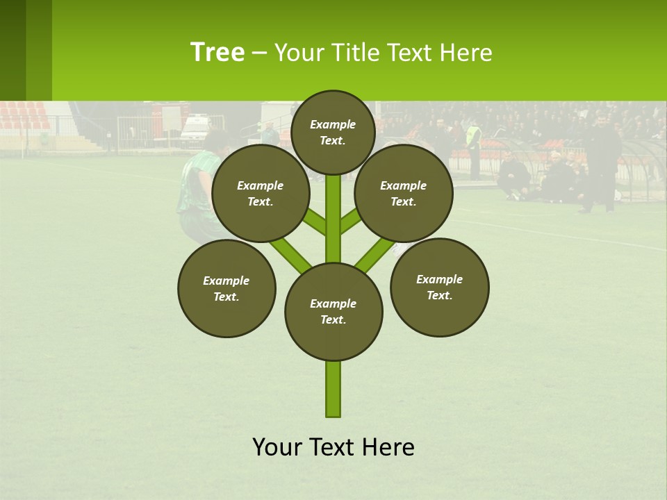 A Group Of Young Men Playing A Game Of Soccer PowerPoint Template