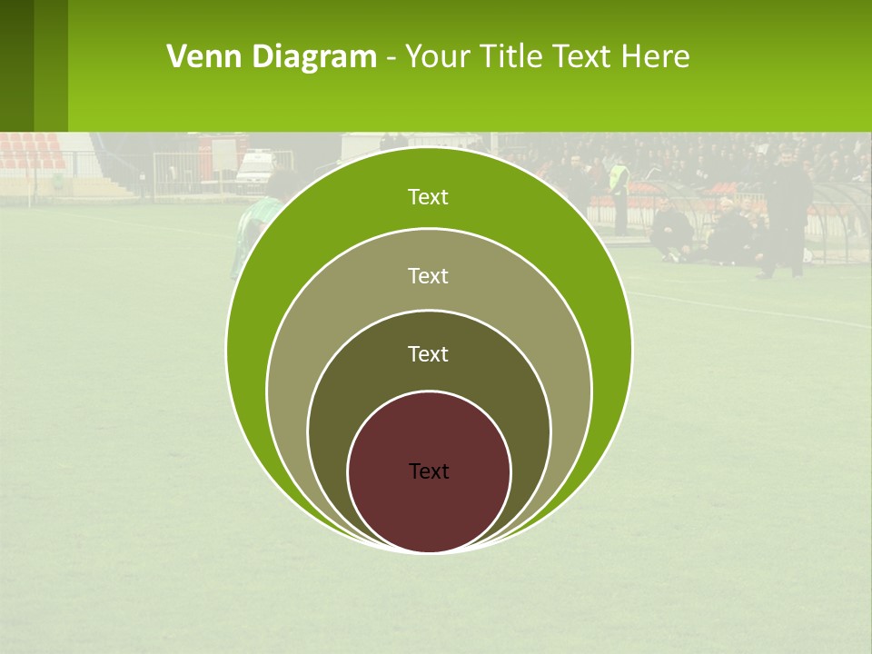 A Group Of Young Men Playing A Game Of Soccer PowerPoint Template