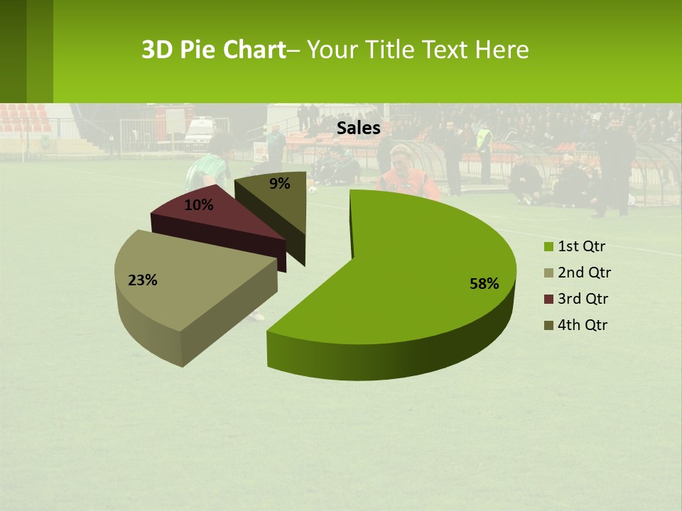 A Group Of Young Men Playing A Game Of Soccer PowerPoint Template