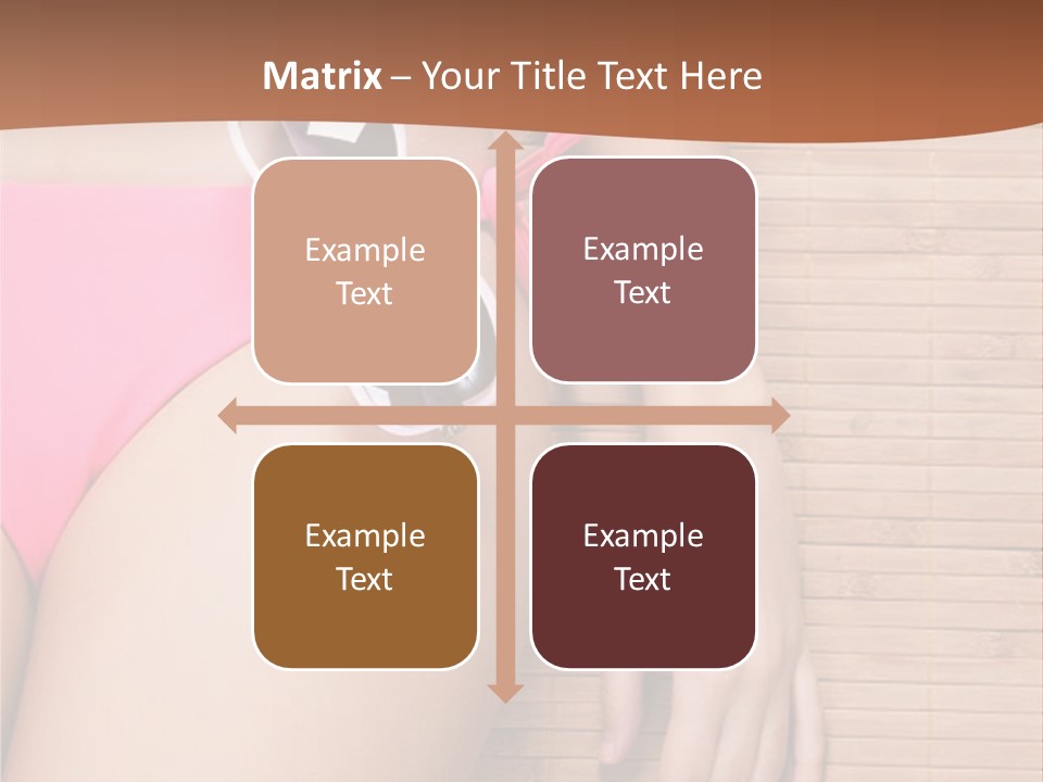 A Woman In A Pink Bikini With Sunglasses PowerPoint Template