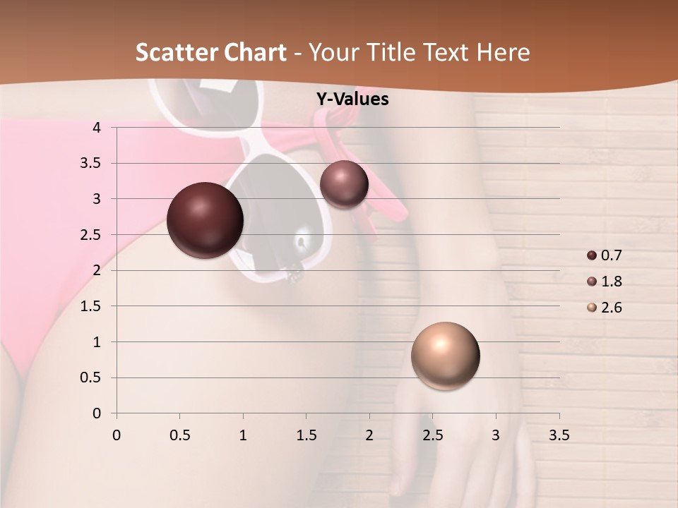 A Woman In A Pink Bikini With Sunglasses PowerPoint Template