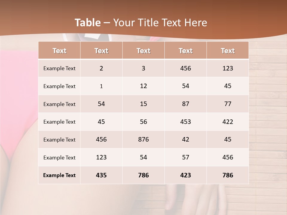 A Woman In A Pink Bikini With Sunglasses PowerPoint Template