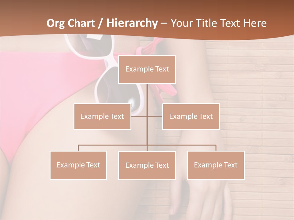 A Woman In A Pink Bikini With Sunglasses PowerPoint Template