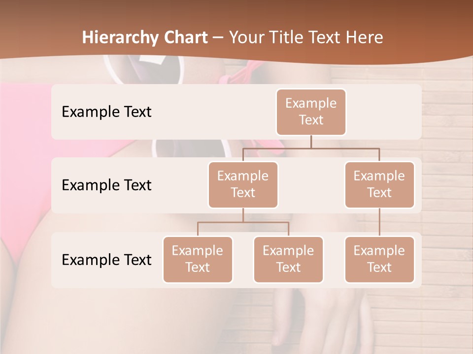 A Woman In A Pink Bikini With Sunglasses PowerPoint Template