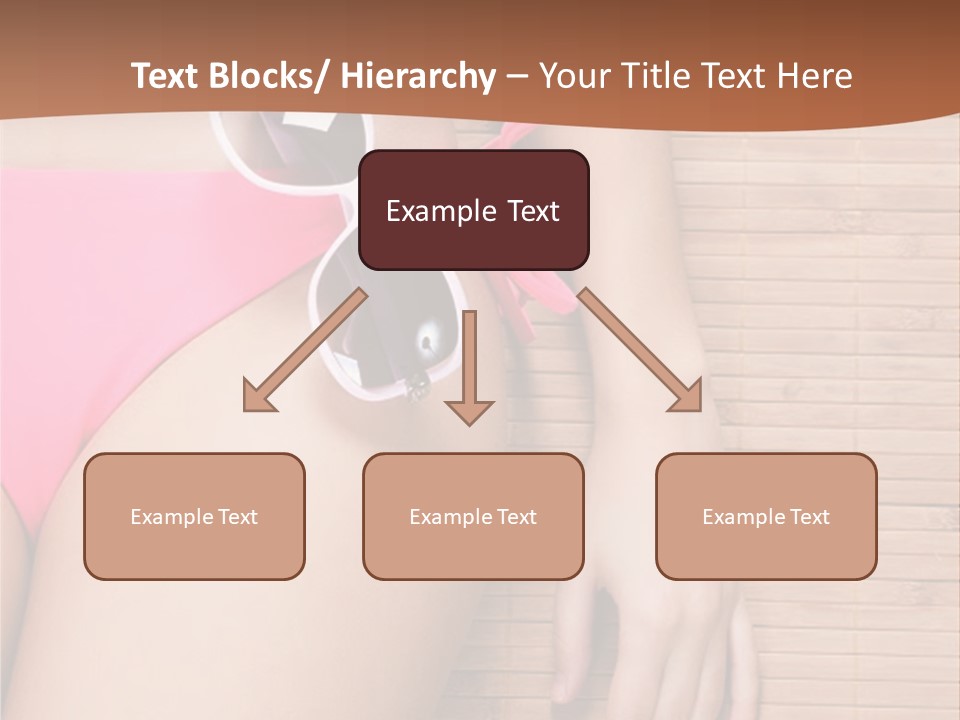 A Woman In A Pink Bikini With Sunglasses PowerPoint Template