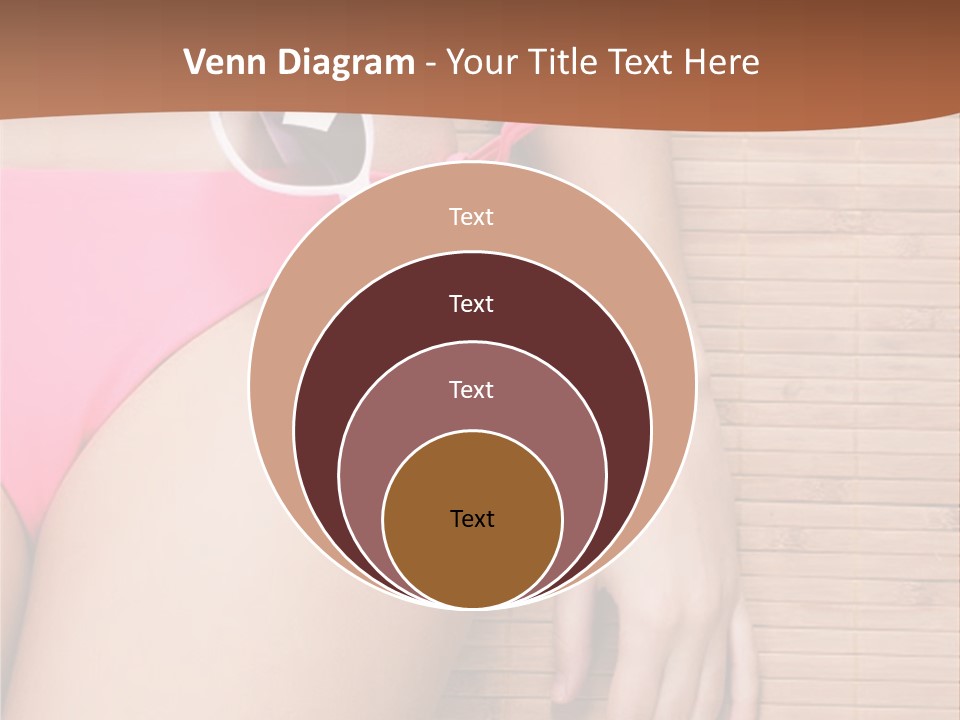 A Woman In A Pink Bikini With Sunglasses PowerPoint Template