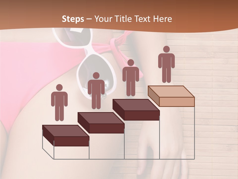 A Woman In A Pink Bikini With Sunglasses PowerPoint Template