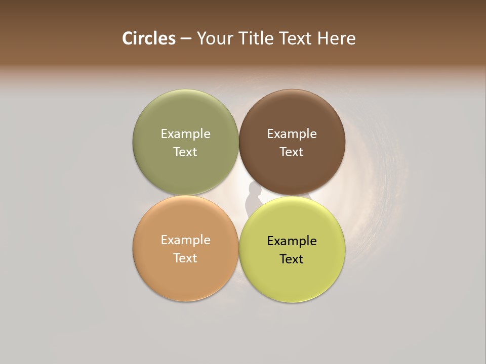 Two People Standing In A Dark Tunnel Powerpoint Template PowerPoint Template