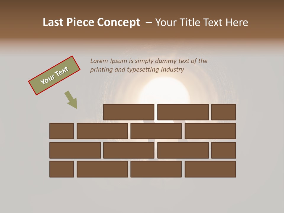 Two People Standing In A Dark Tunnel Powerpoint Template PowerPoint Template