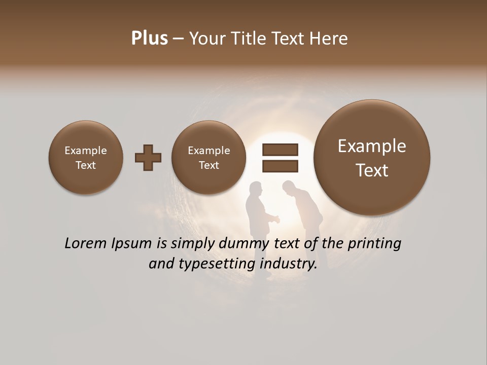 Two People Standing In A Dark Tunnel Powerpoint Template PowerPoint Template