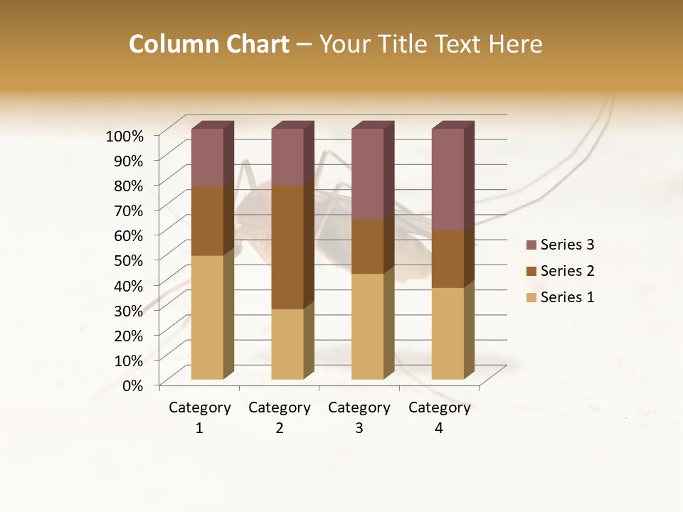 A Mosquito On A White Surface With The Words Name Of Presentation PowerPoint Template