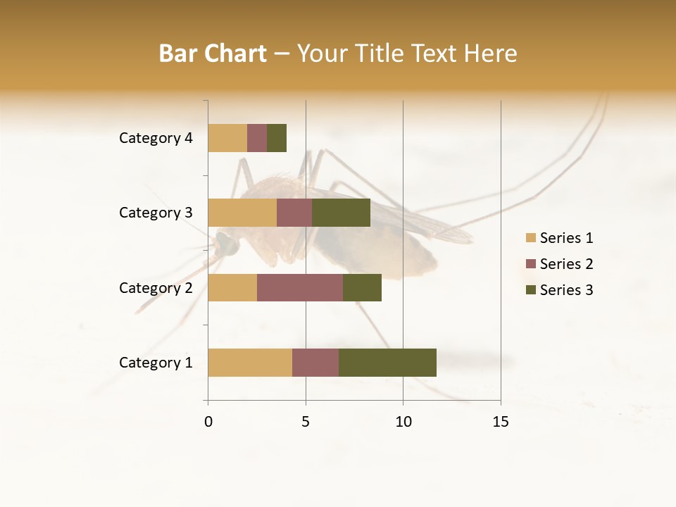 A Mosquito On A White Surface With The Words Name Of Presentation PowerPoint Template