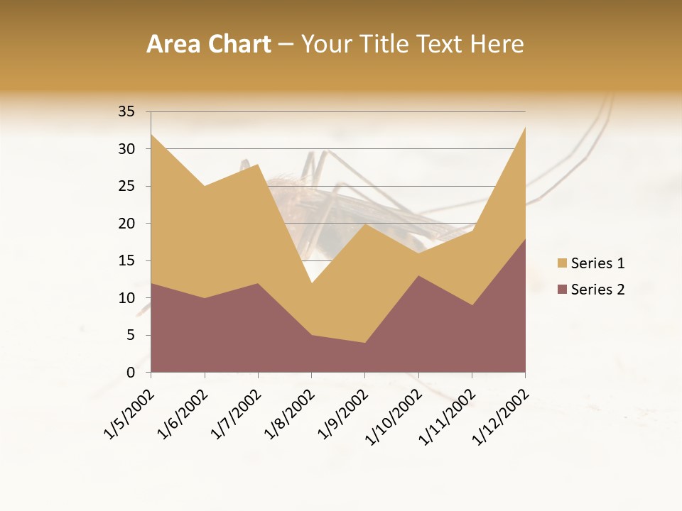A Mosquito On A White Surface With The Words Name Of Presentation PowerPoint Template