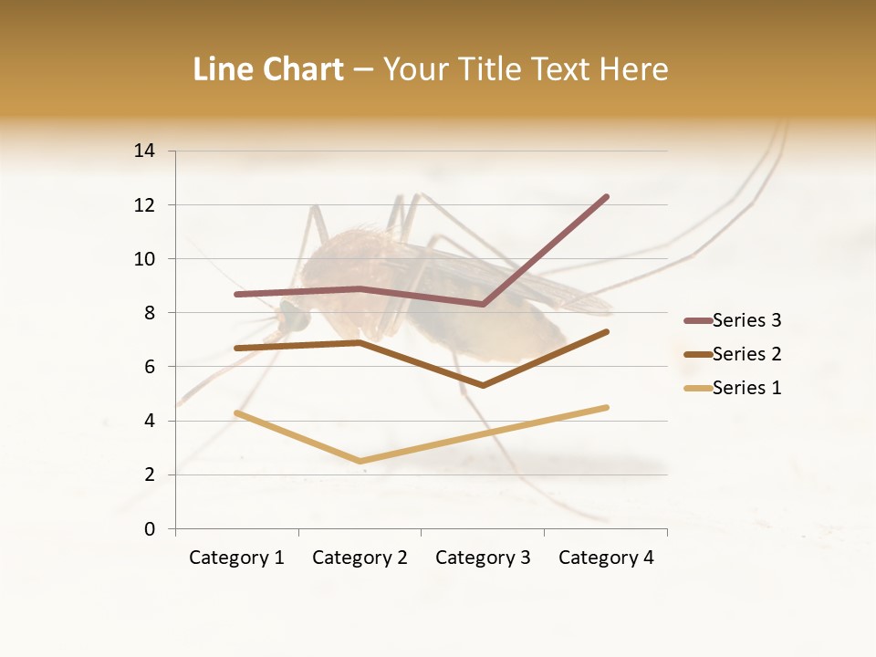 A Mosquito On A White Surface With The Words Name Of Presentation PowerPoint Template