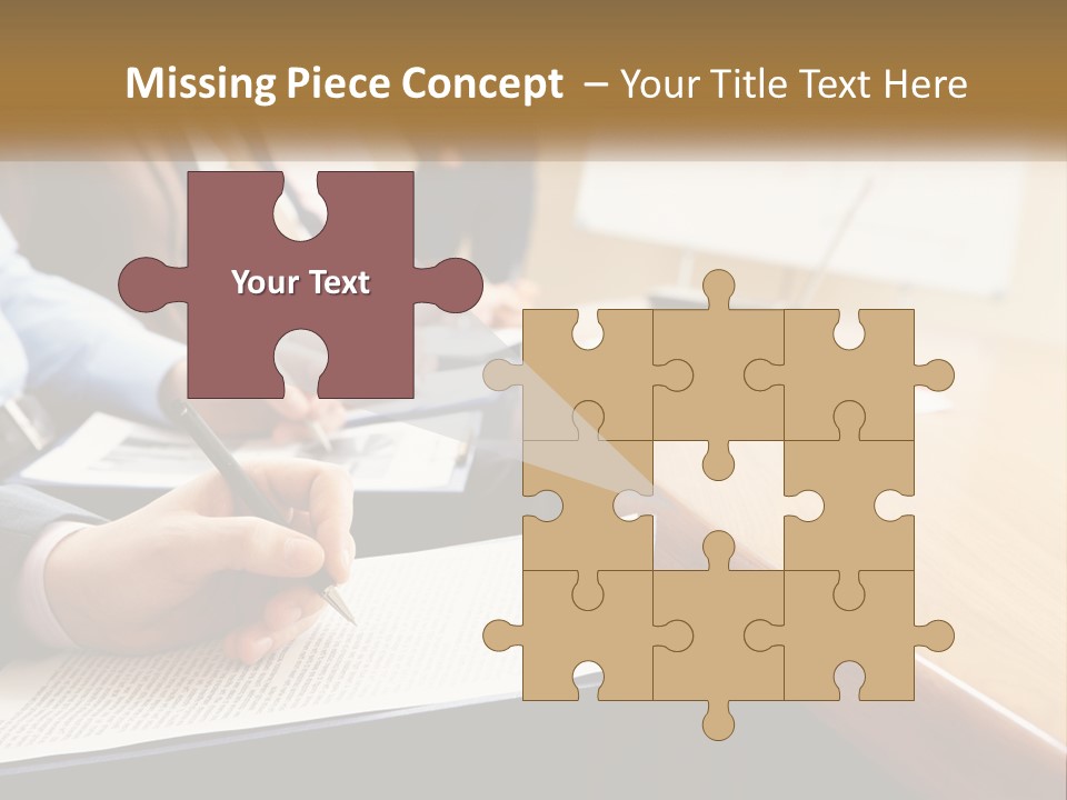 A Group Of People Sitting At A Conference Table PowerPoint Template