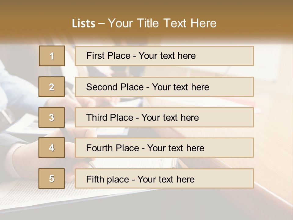 A Group Of People Sitting At A Conference Table PowerPoint Template