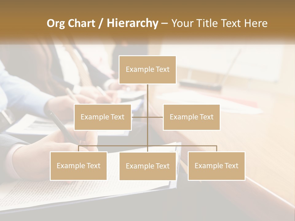 A Group Of People Sitting At A Conference Table PowerPoint Template