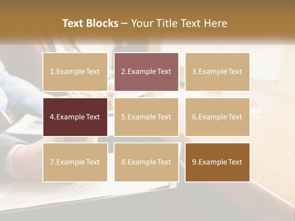 A Group Of People Sitting At A Conference Table PowerPoint Template