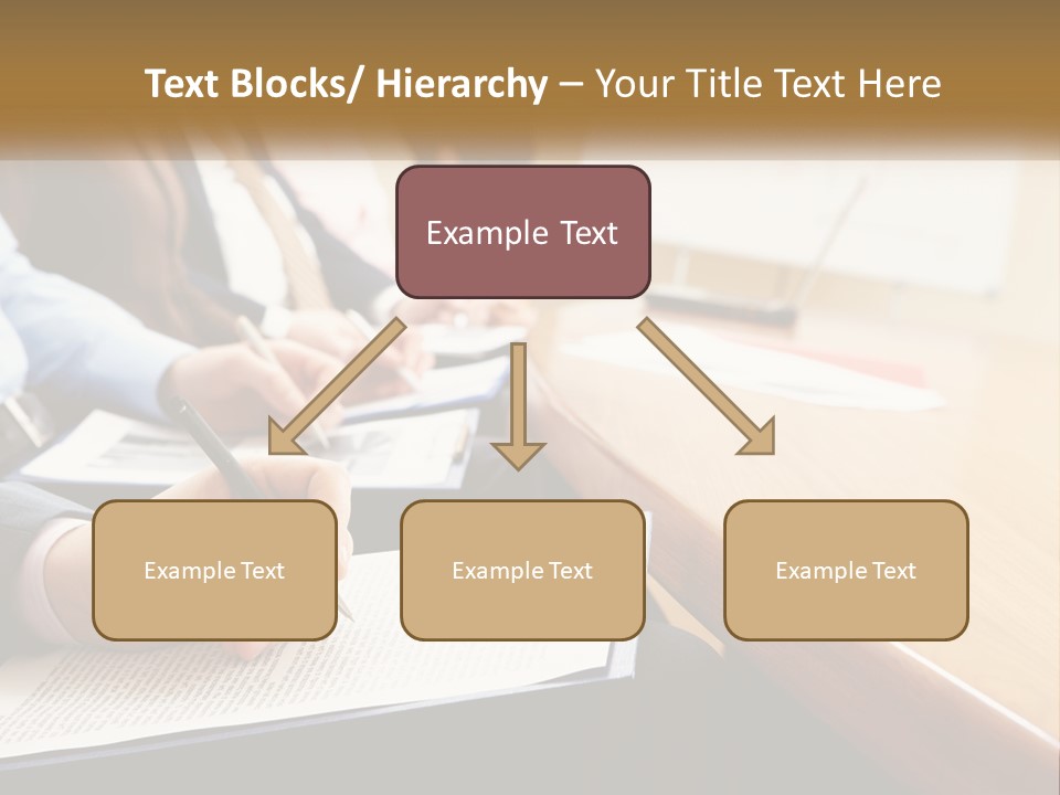A Group Of People Sitting At A Conference Table PowerPoint Template