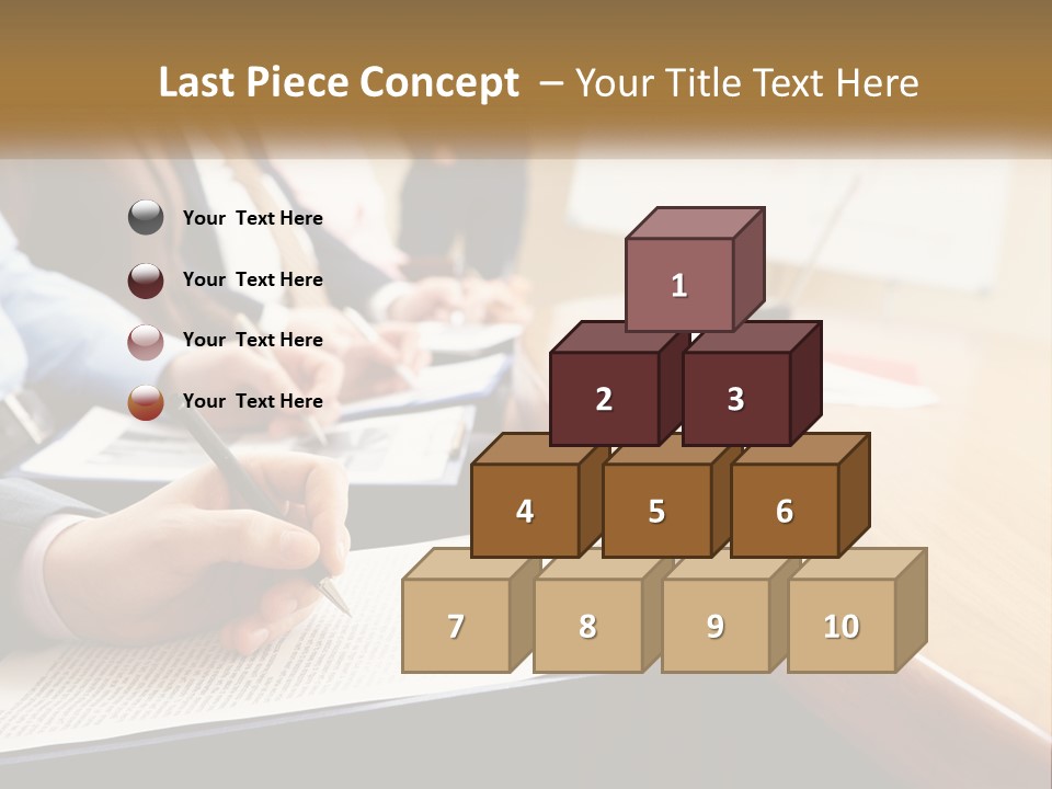 A Group Of People Sitting At A Conference Table PowerPoint Template