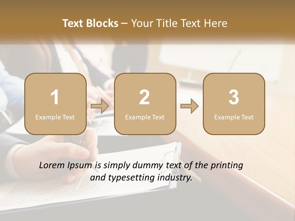 A Group Of People Sitting At A Conference Table PowerPoint Template