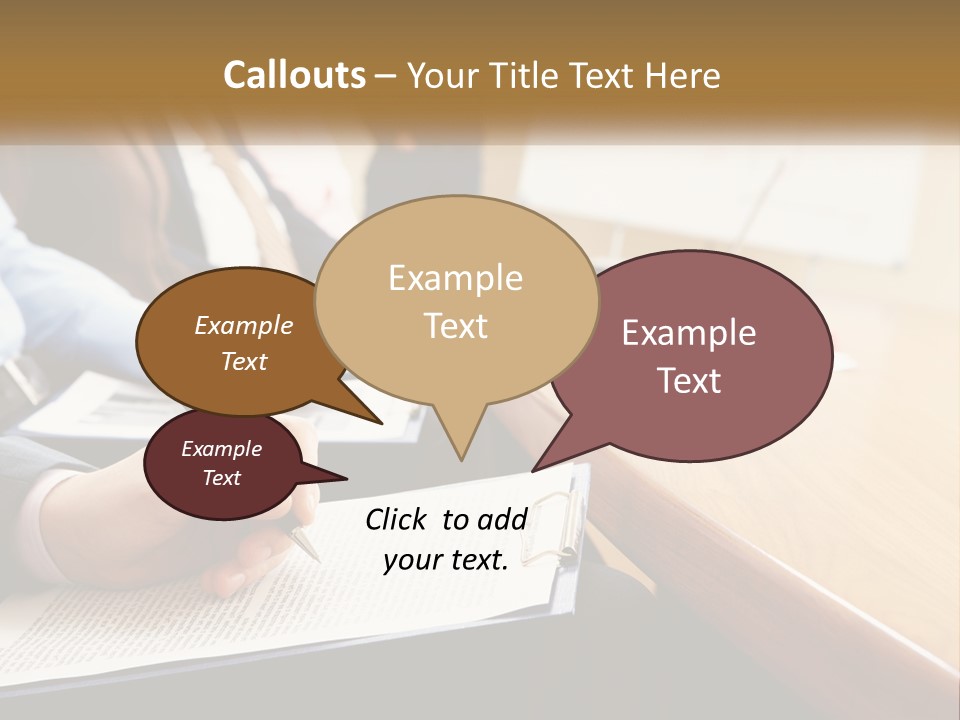 A Group Of People Sitting At A Conference Table PowerPoint Template