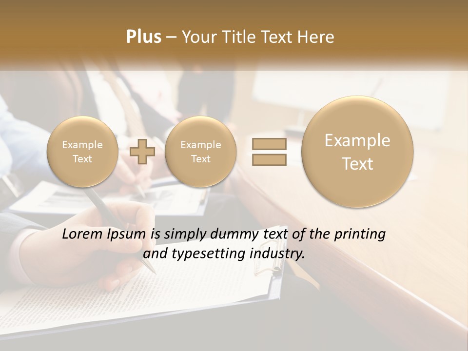 A Group Of People Sitting At A Conference Table PowerPoint Template
