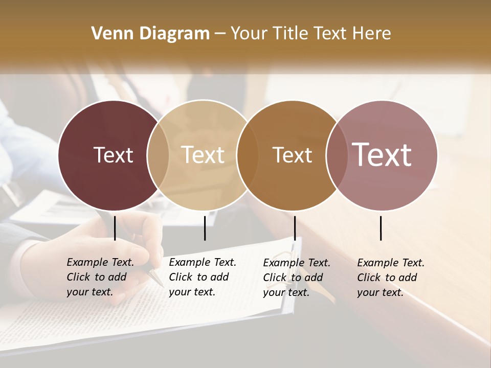 A Group Of People Sitting At A Conference Table PowerPoint Template