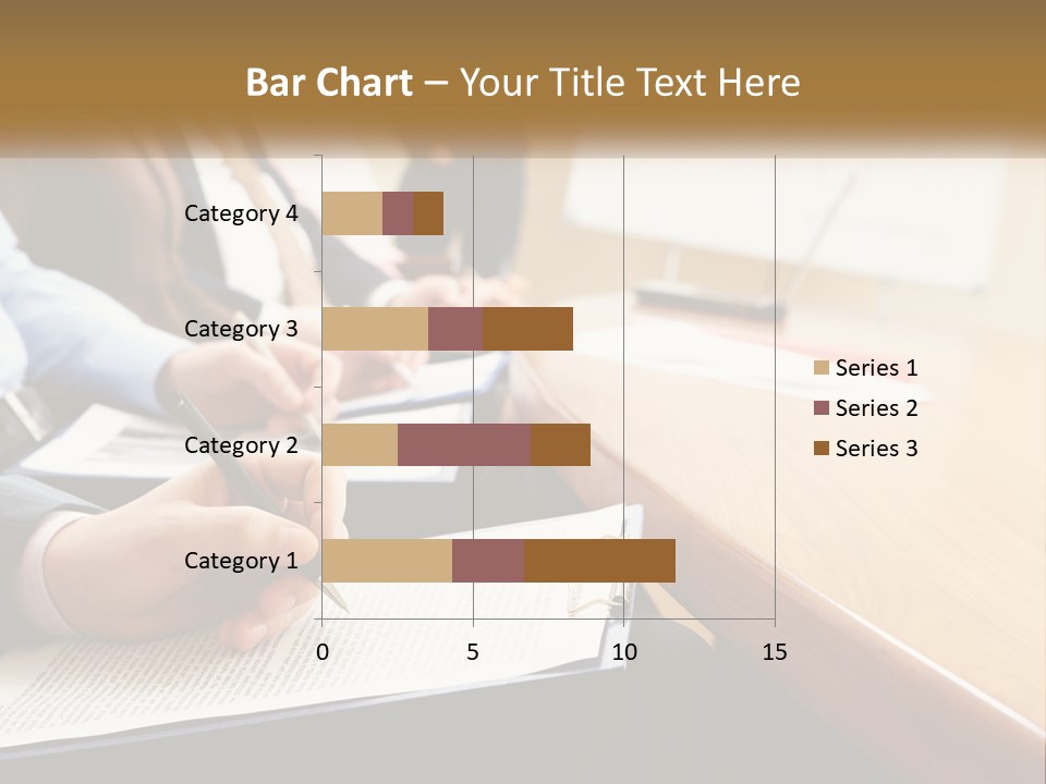 A Group Of People Sitting At A Conference Table PowerPoint Template