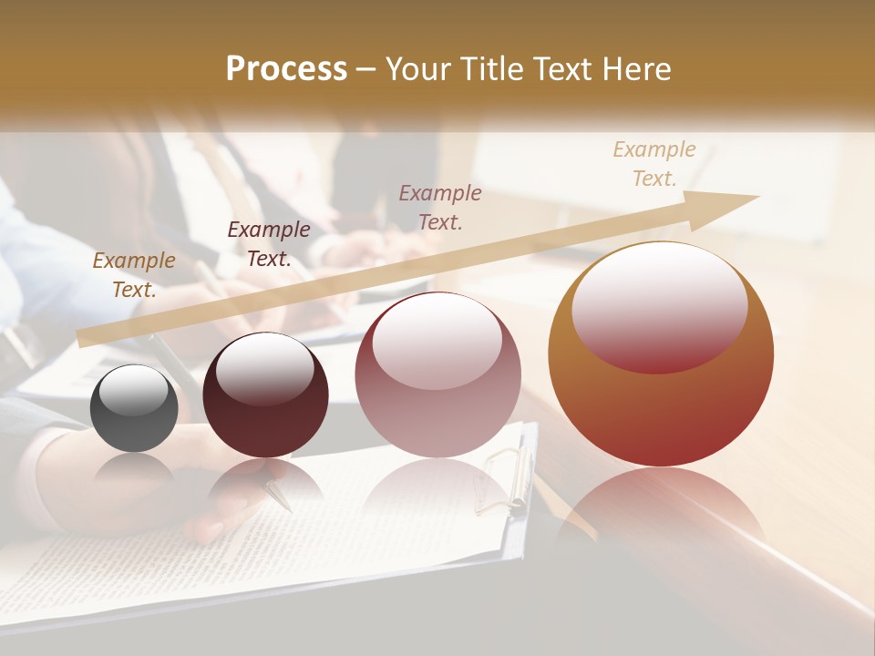 A Group Of People Sitting At A Conference Table PowerPoint Template