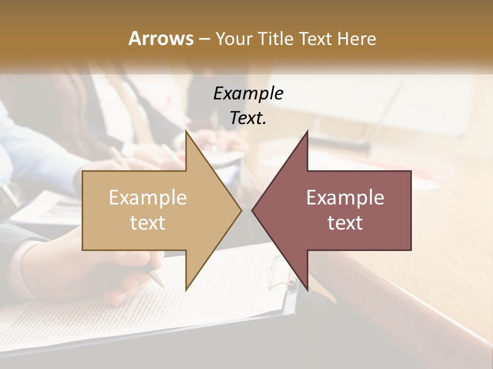 A Group Of People Sitting At A Conference Table PowerPoint Template