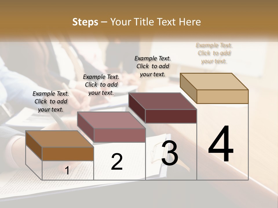 A Group Of People Sitting At A Conference Table PowerPoint Template