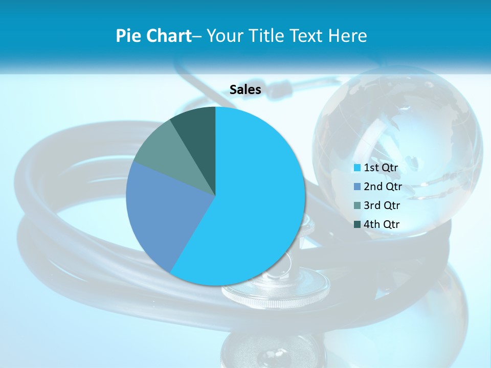 A Medical Powerpoint Presentation With A Stethoscope And A Globe PowerPoint Template