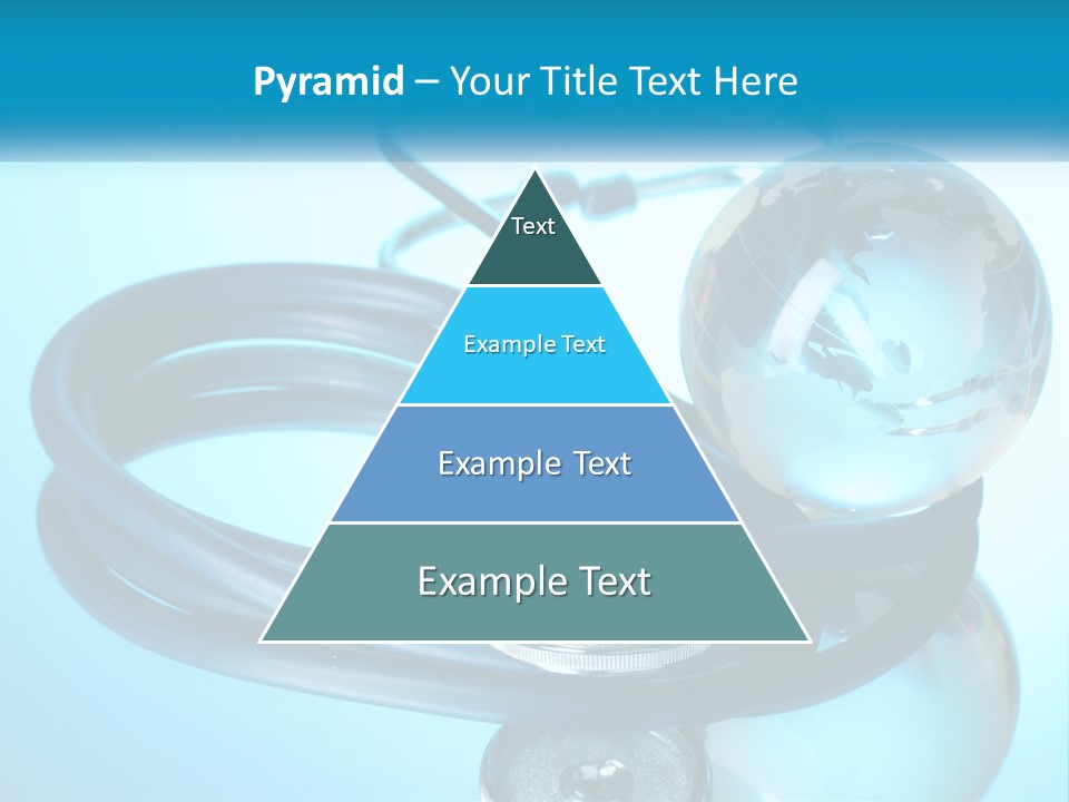 A Medical Powerpoint Presentation With A Stethoscope And A Globe PowerPoint Template