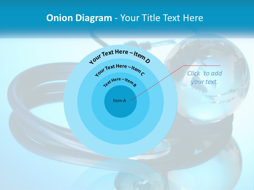 A Medical Powerpoint Presentation With A Stethoscope And A Globe PowerPoint Template