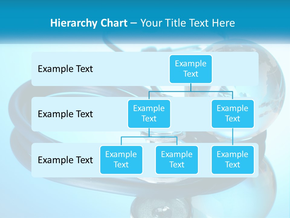 A Medical Powerpoint Presentation With A Stethoscope And A Globe PowerPoint Template