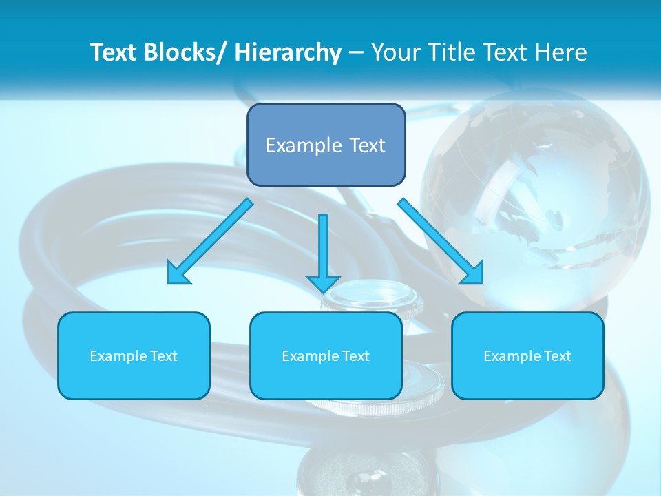 A Medical Powerpoint Presentation With A Stethoscope And A Globe PowerPoint Template